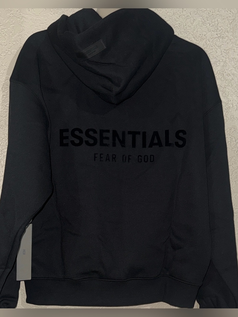 Fear of God Essentials Black Hoodie size Xs
